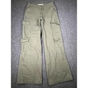 Y2K‎ YMI All Day Cargo Pants Womens 1/25 Olive Green High Rise Cotton Stretch